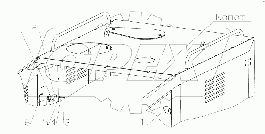  Установка лампы подкапотной