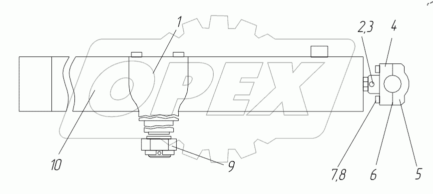 Гидроцилиндр 253.45.03.01.000