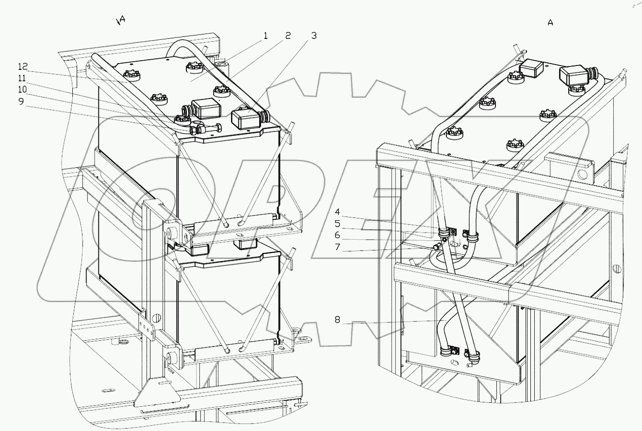  Установка аккумулятора