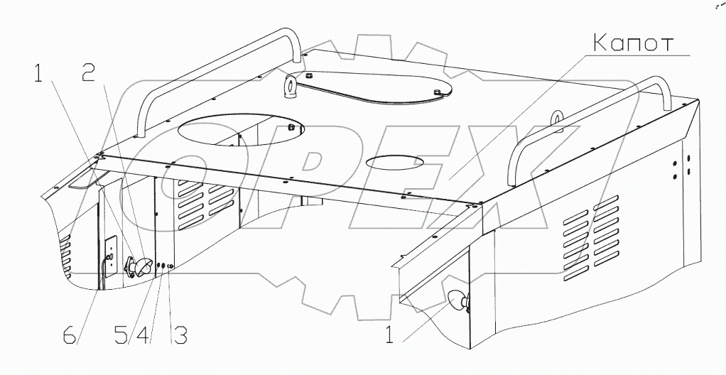  Установка лампы подкапотной