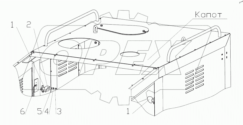  Установка лампы подкапотной