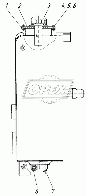 Бак масляный 258.04.01.01.000