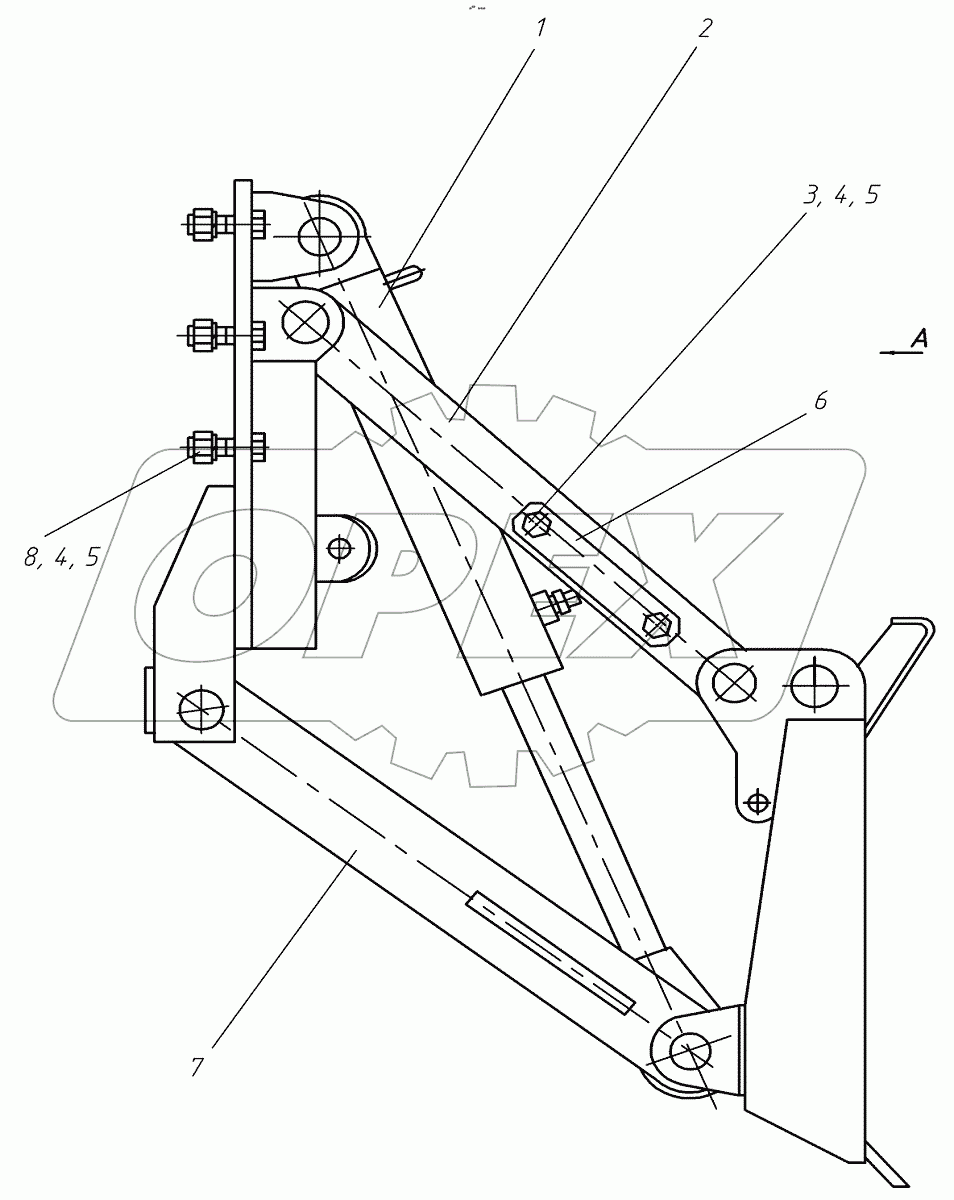  Отвал передний
