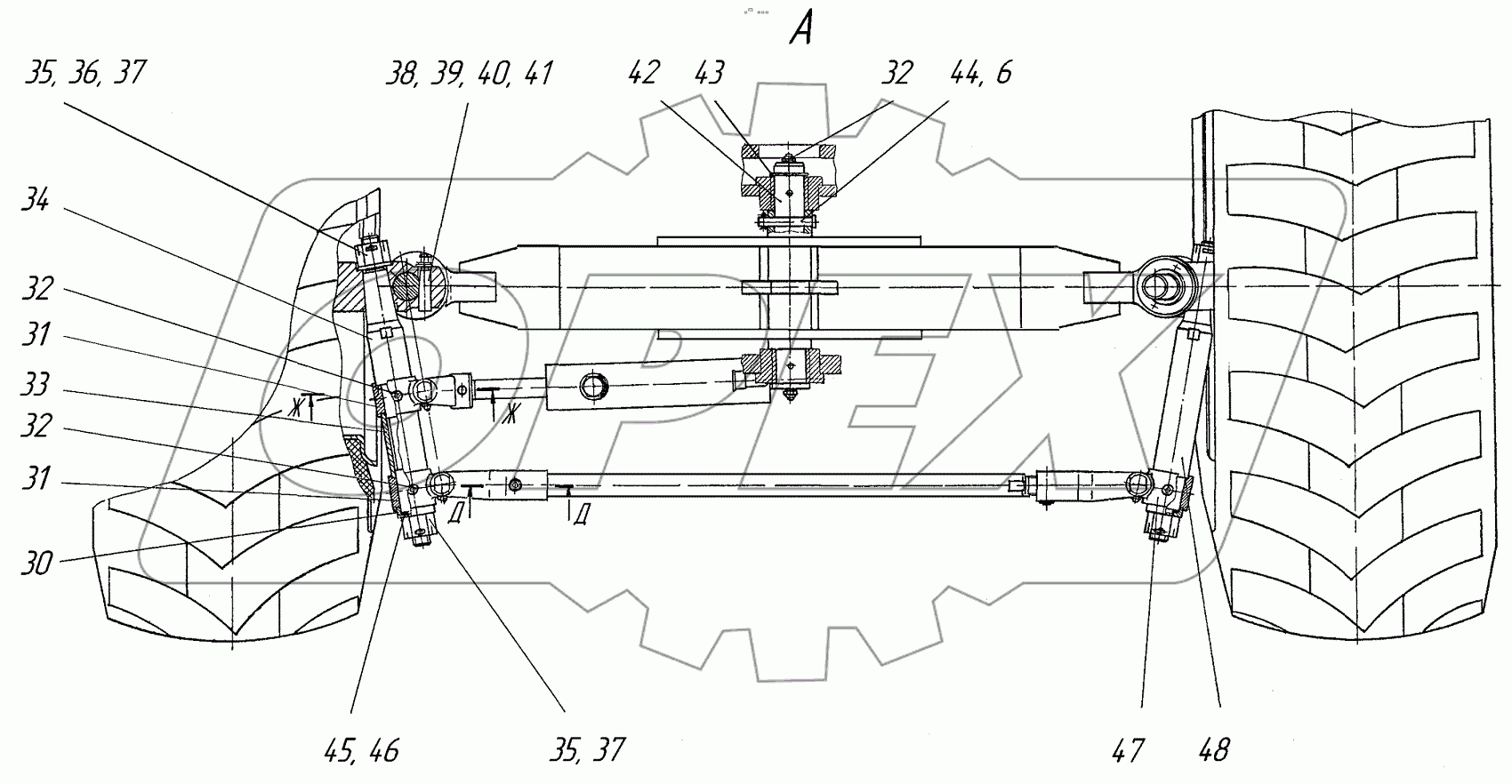  Мост передний