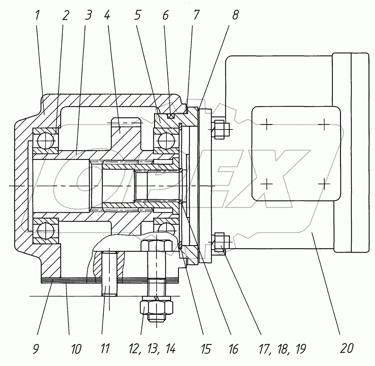  Привод насоса