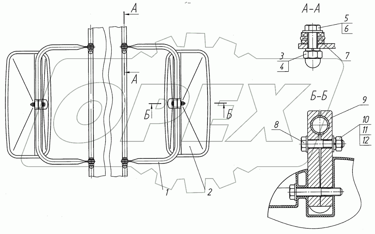  Установка зеркала заднего вида