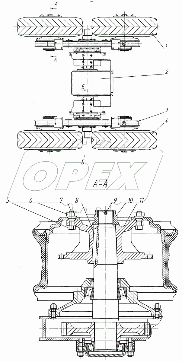  Тележка задняя