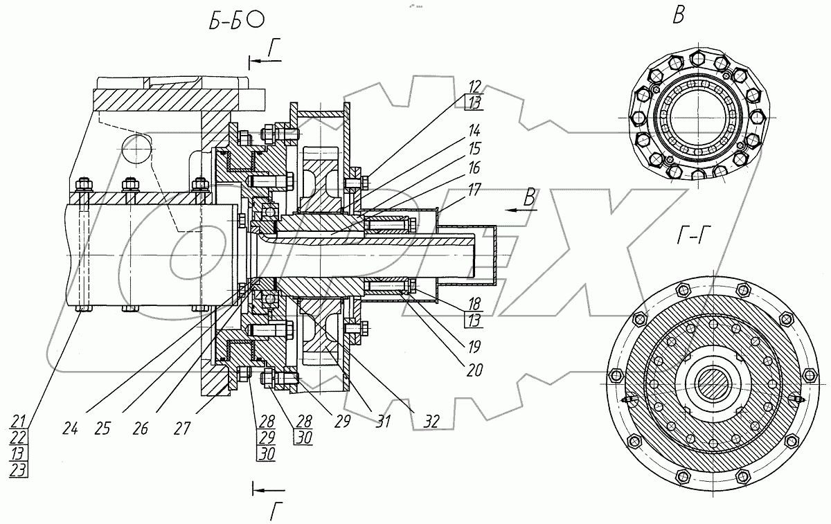  Тележка задняя