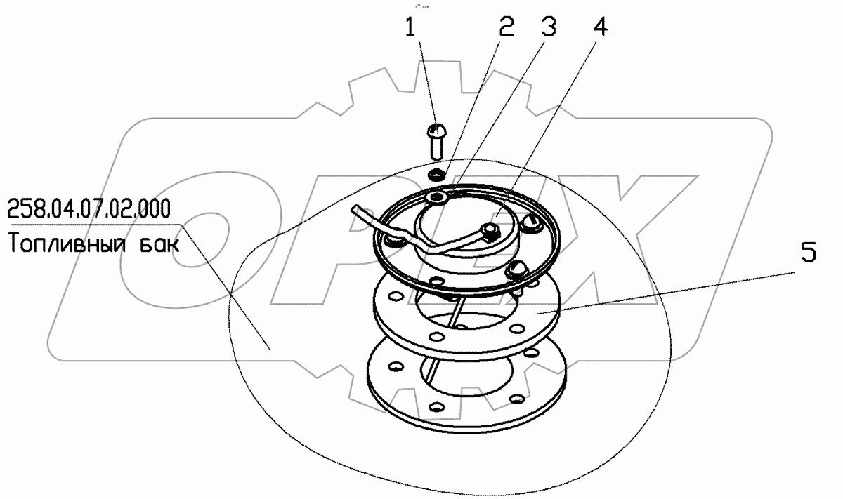  Установка топливного датчика