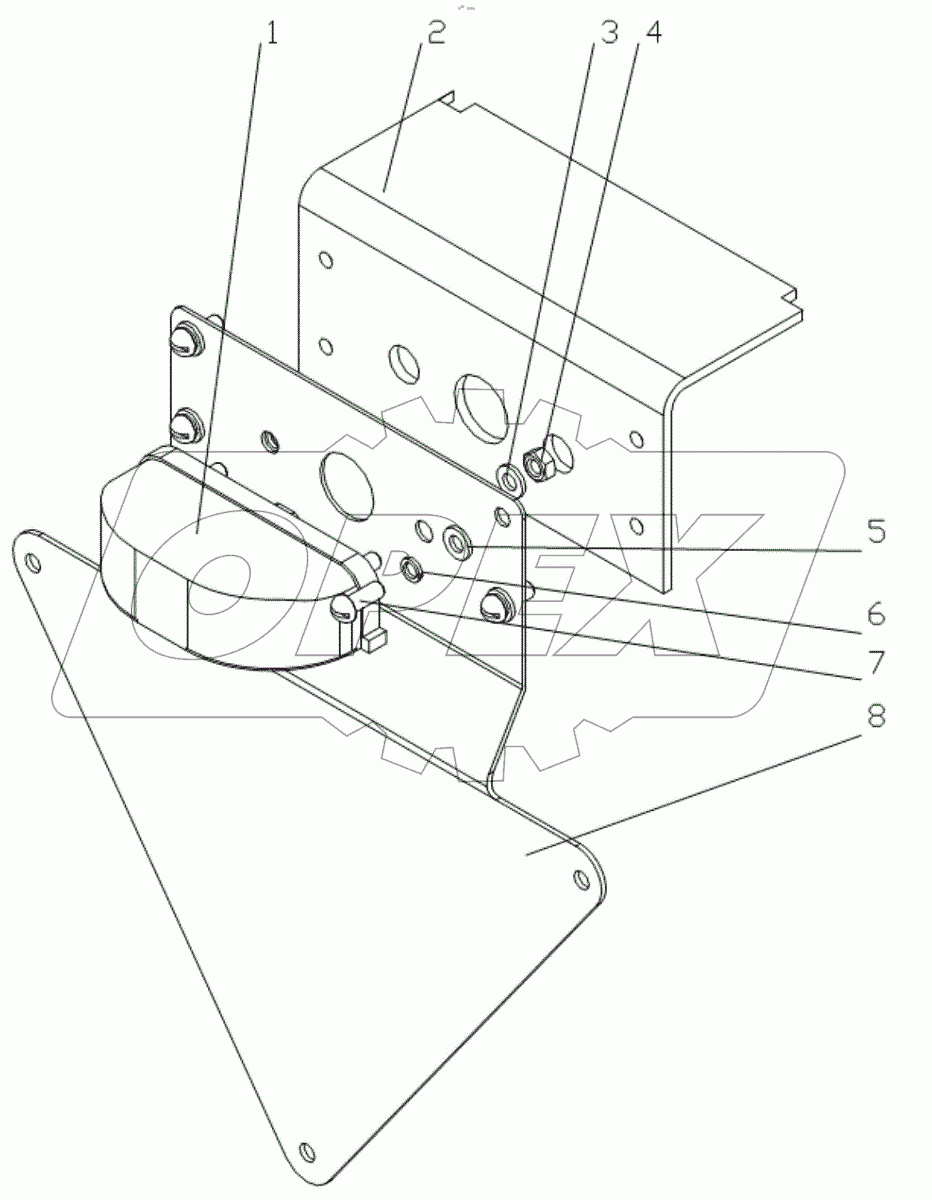  Установка фонаря освещения номерного знака