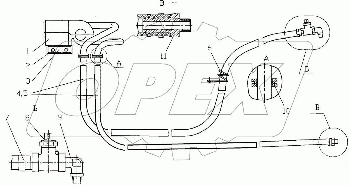  Система отопления кабины