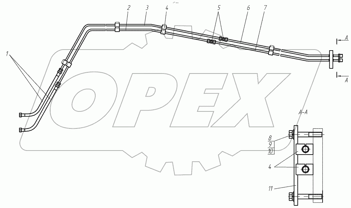  Гидрооборудование бульдозера переднего