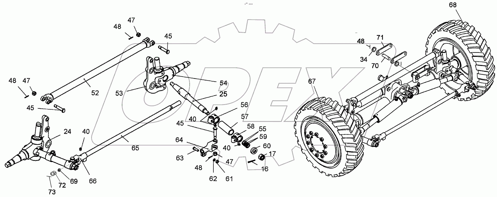  Мост передний