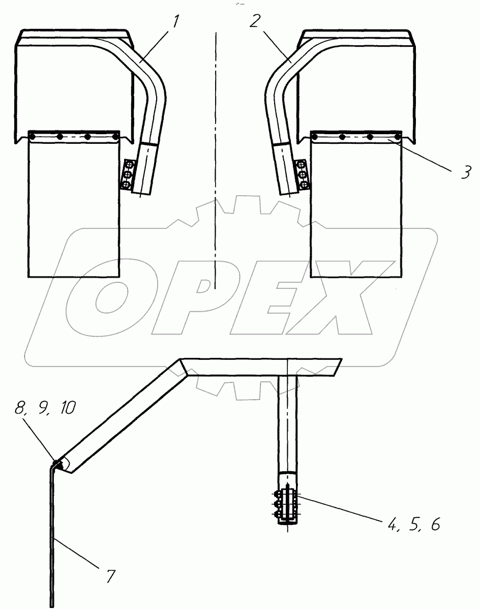  Установка передних крыльев