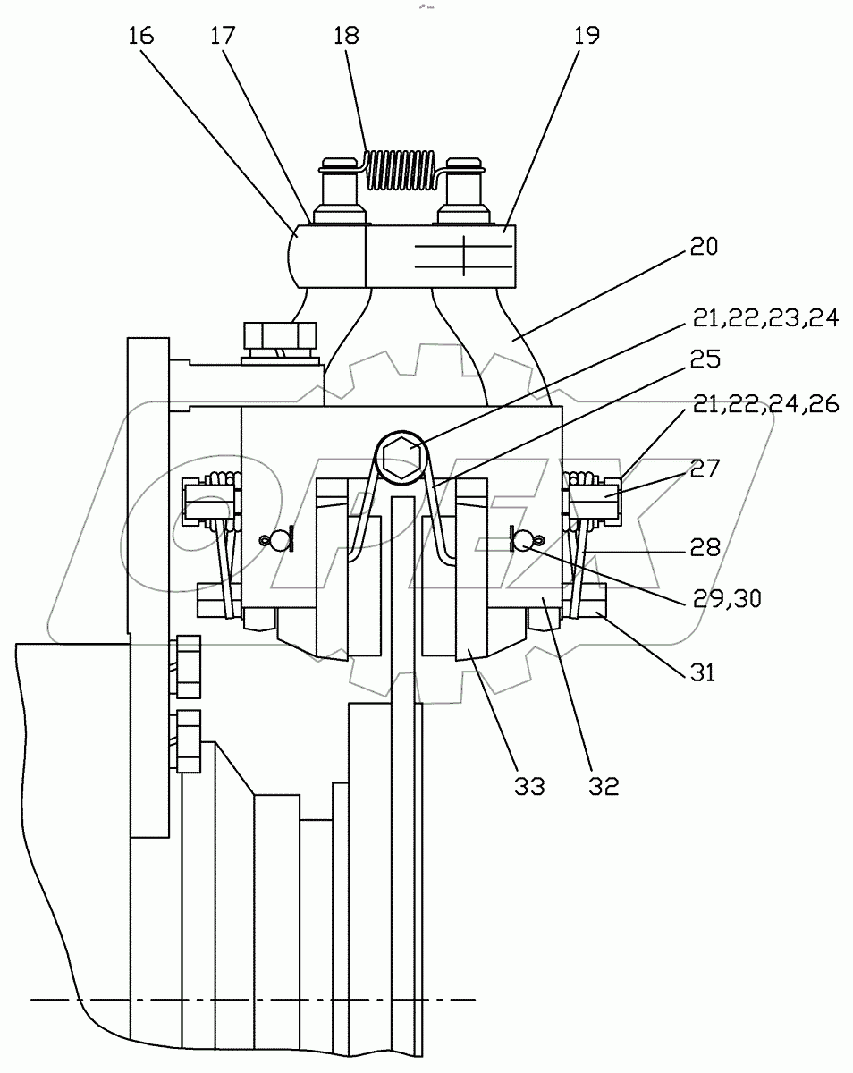  Тормоз стояночный