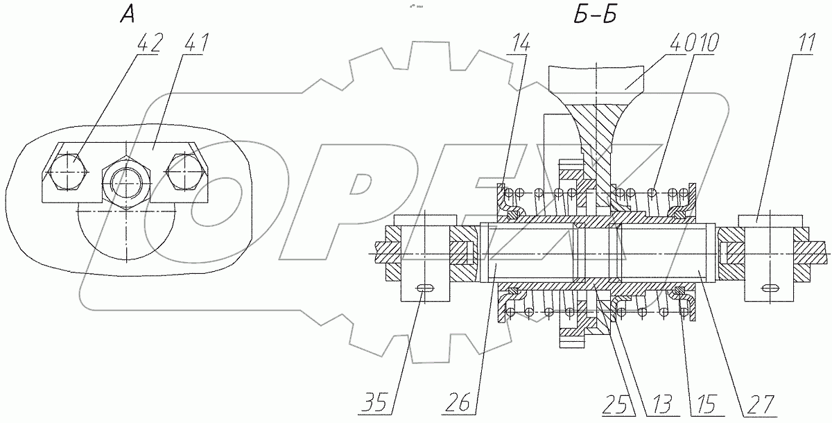  Тормоз задних колес