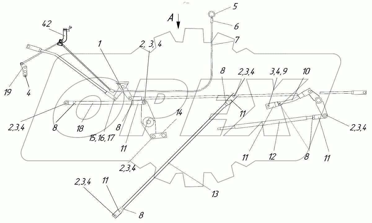  Тяги управления