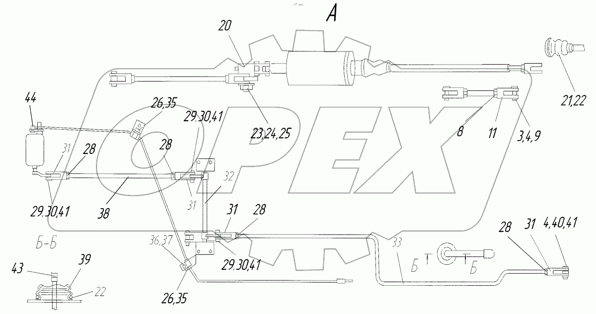  Тяги управления
