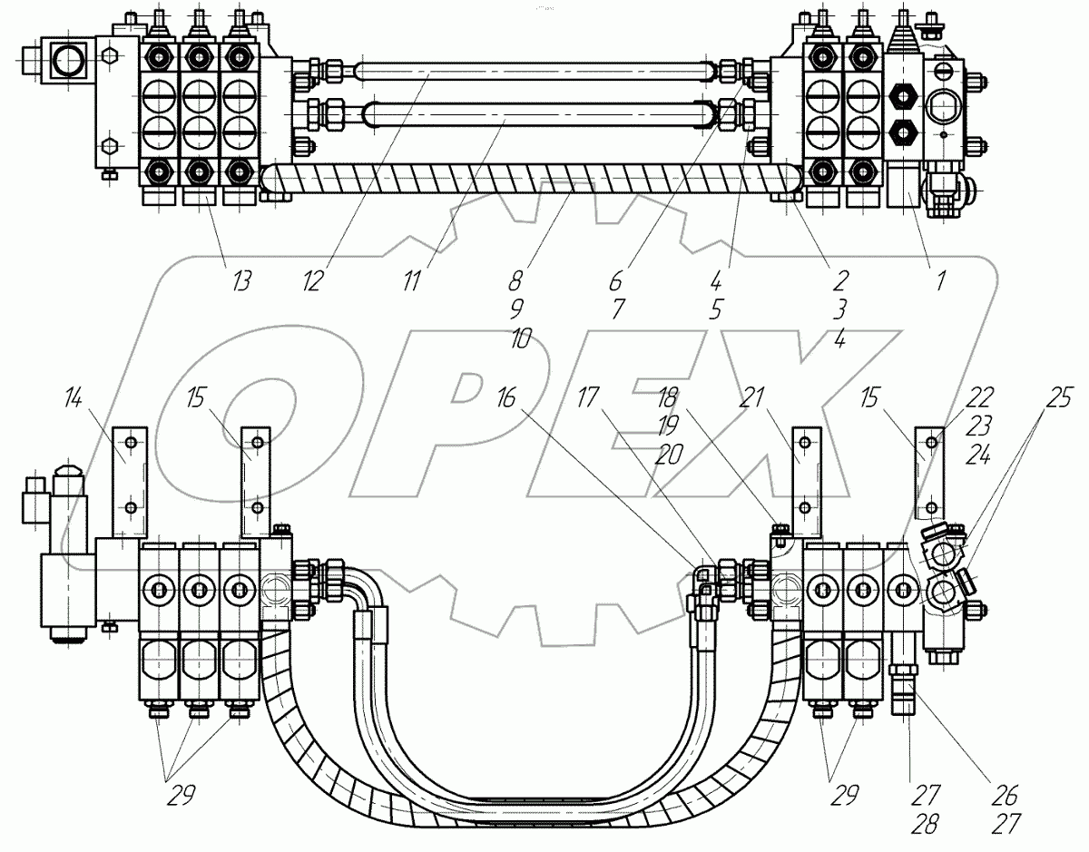  Установка гидрораспределителей