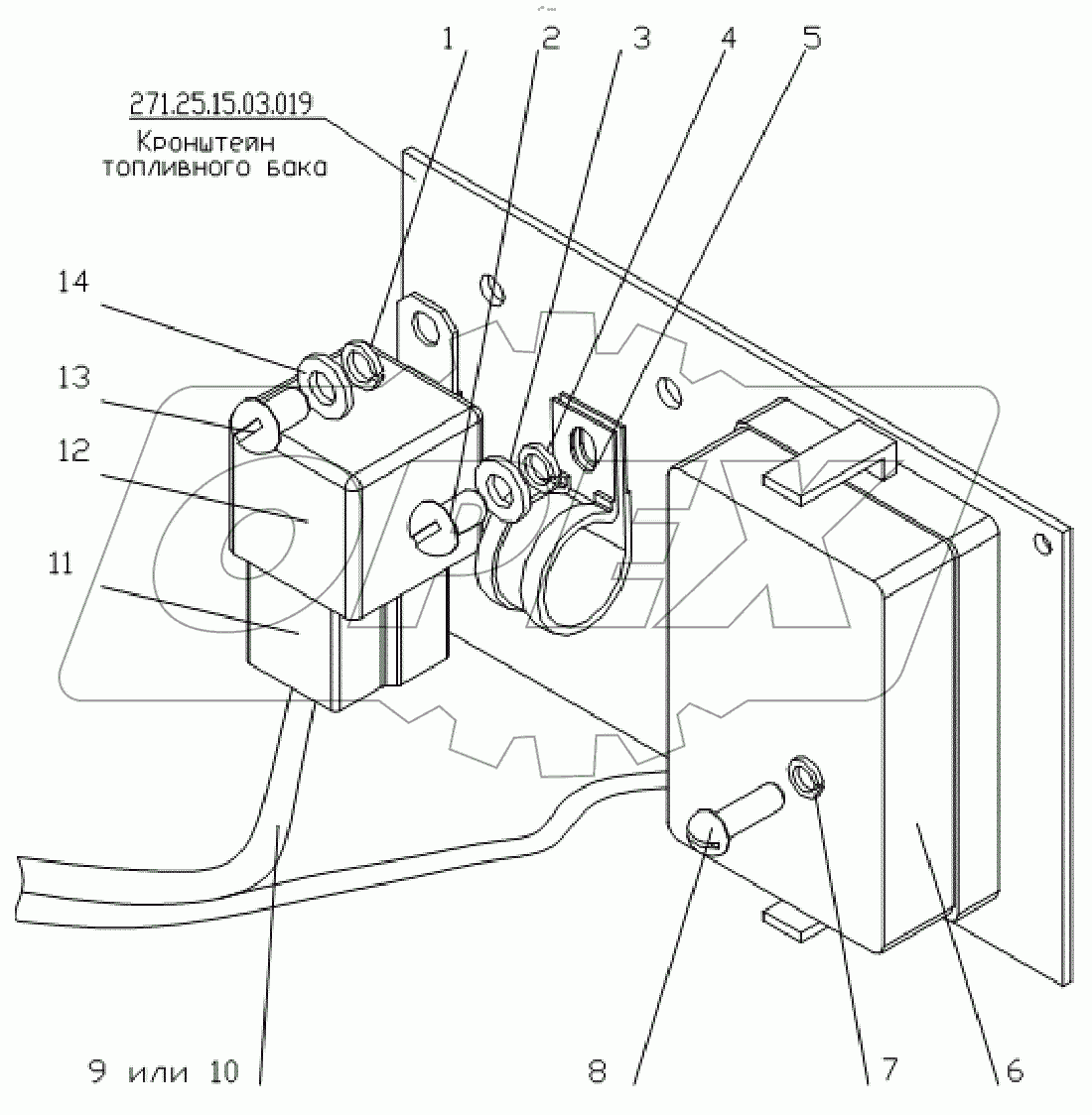  Плата предохранителя