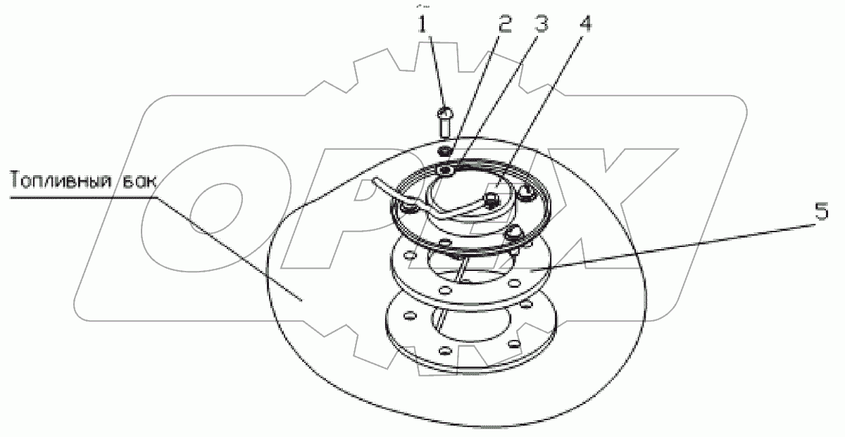  Установка топливного датчика