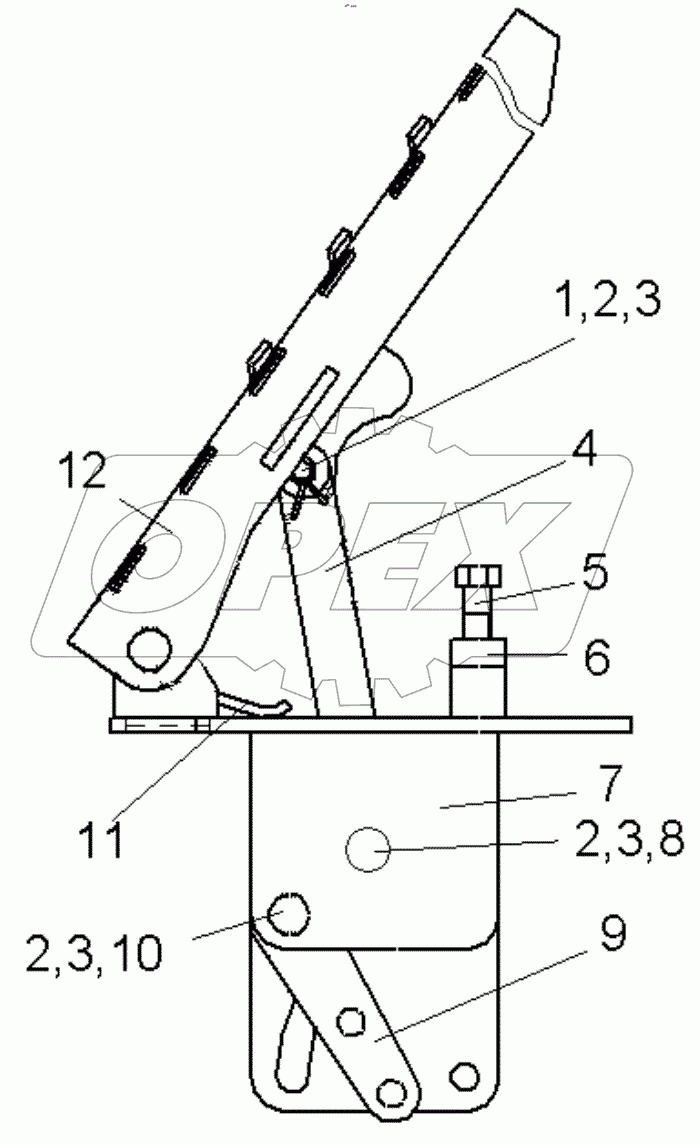  Педаль газа