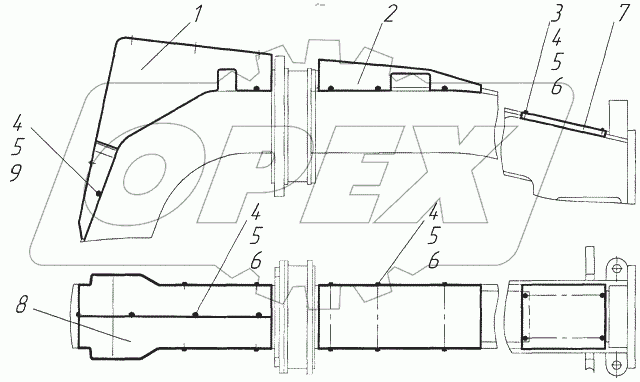  Установка кожухов