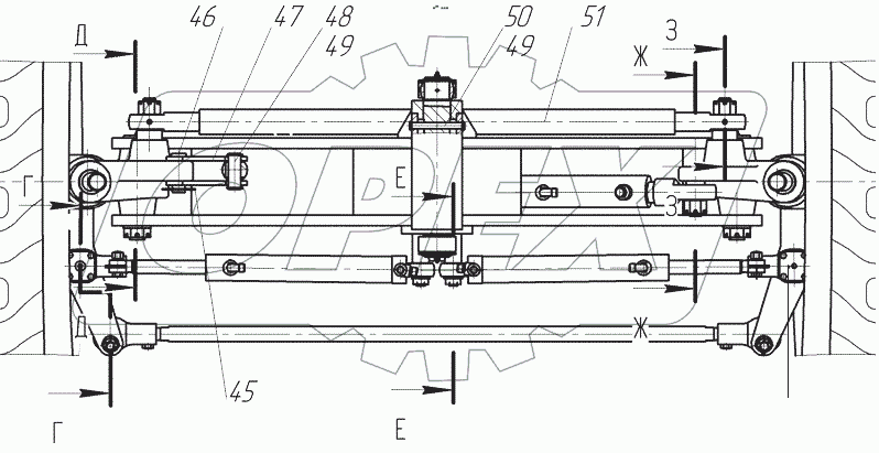  Мост передний