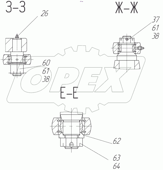  Мост передний