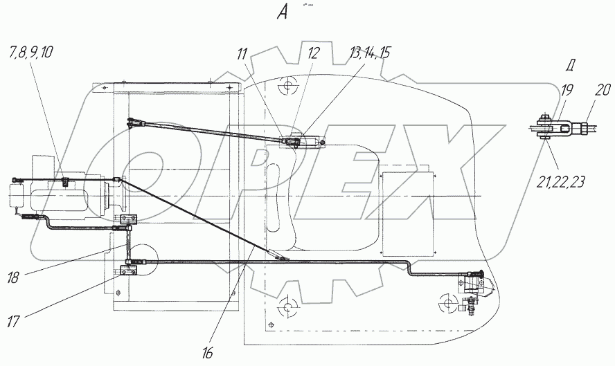  Тяги управления