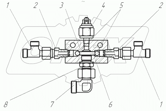  Клапан разобщительный