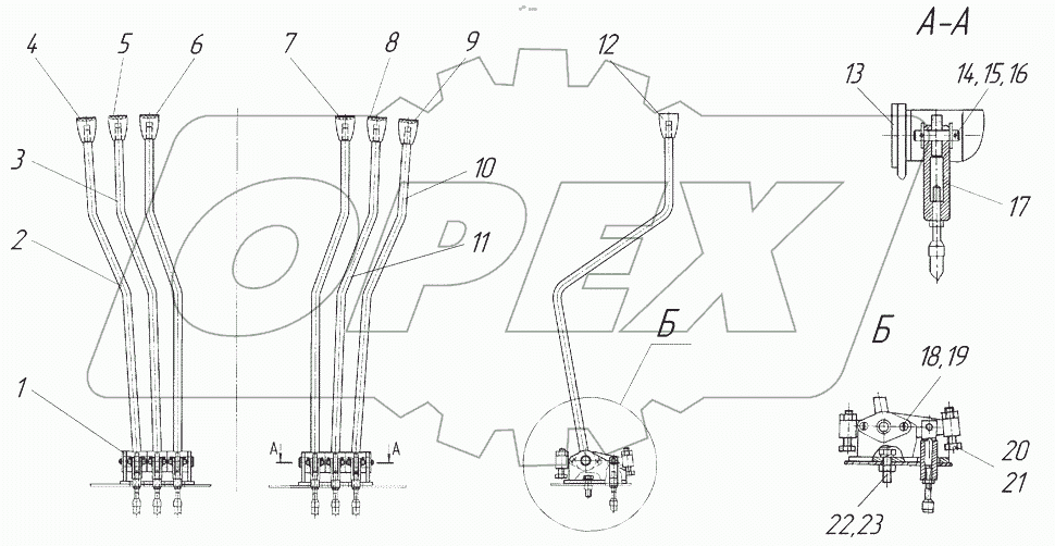  Установка рычагов