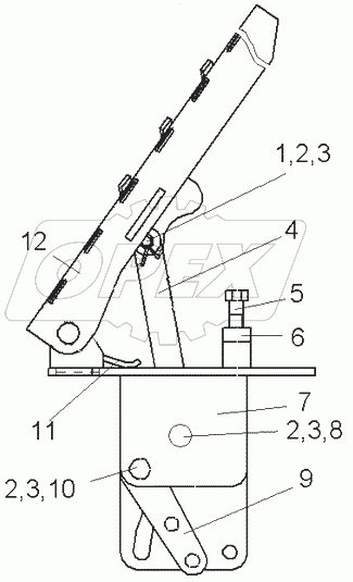  Педаль газа