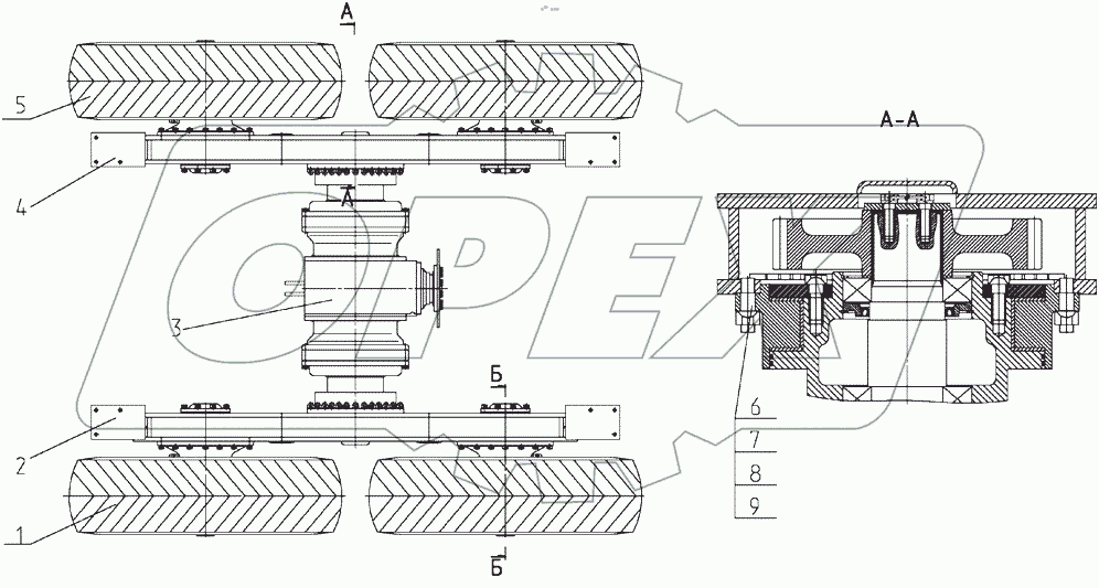  Тележка задняя