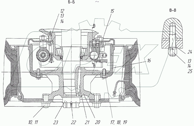  Тележка задняя