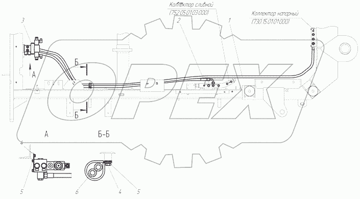  Гидросистема рыхлителя