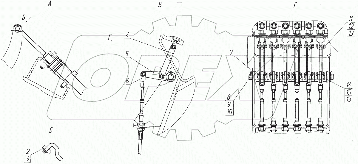  Тяги управления