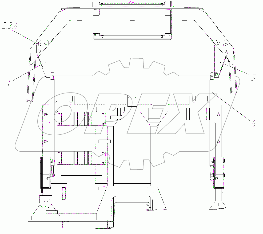  Установка пружин газовых
