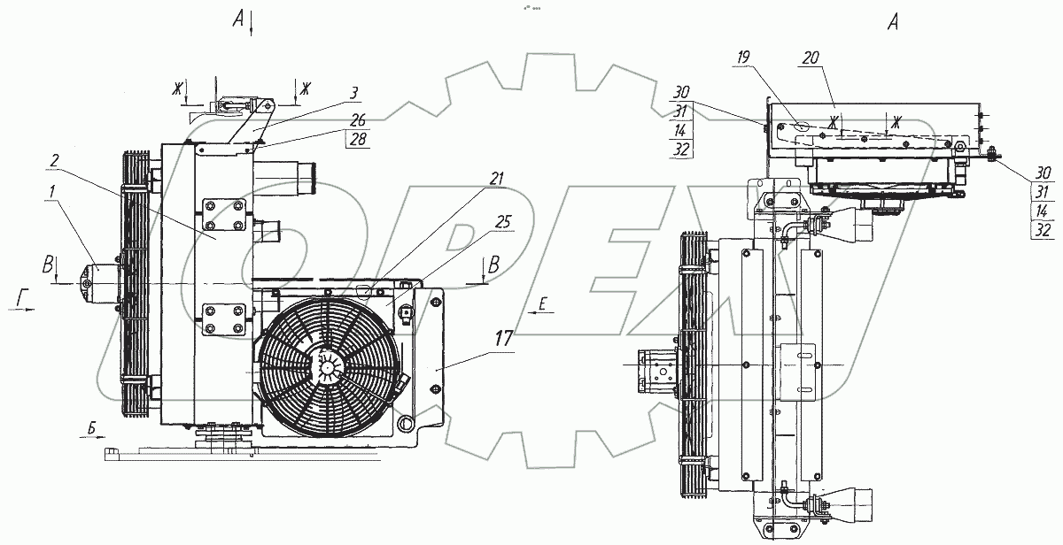  Установка блока радиаторов