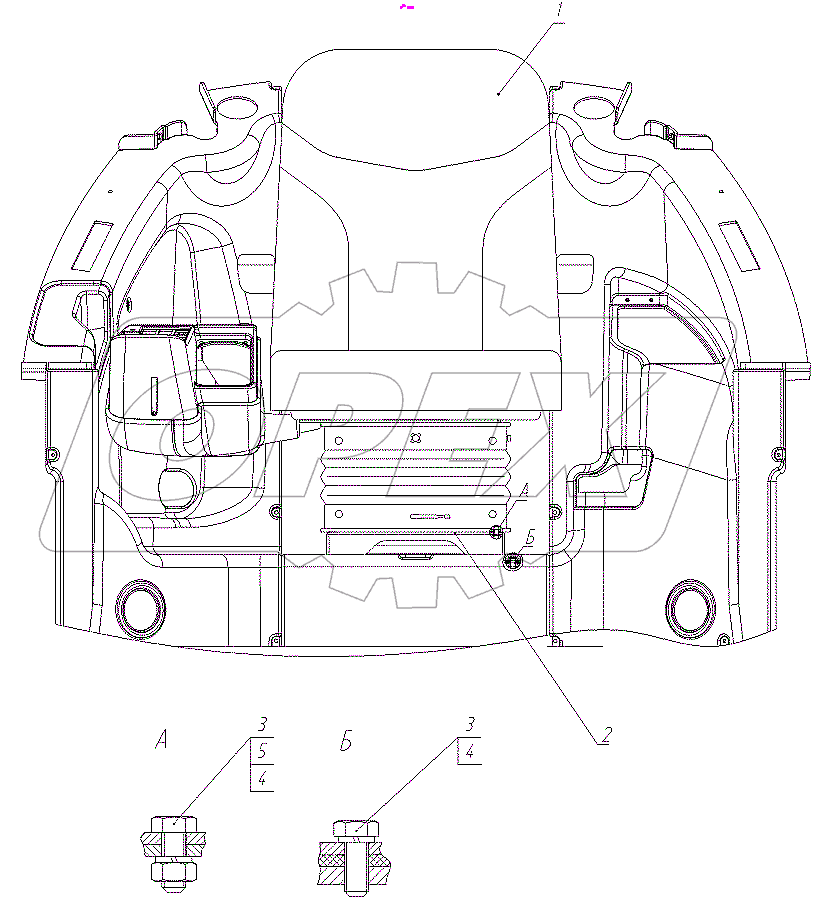  Установка консоли управления с сиденьем