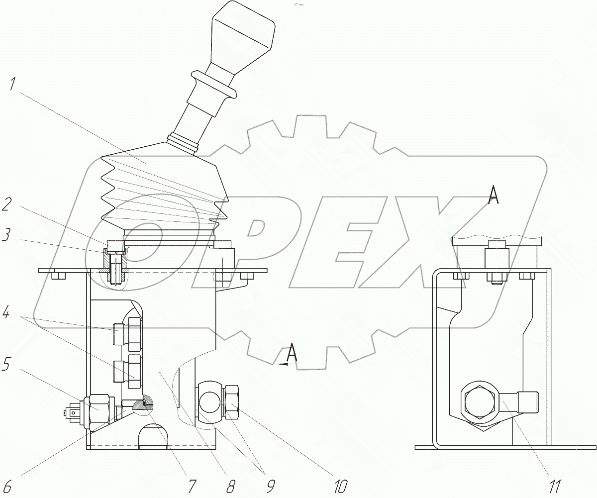  Клапан стояночного тормоза