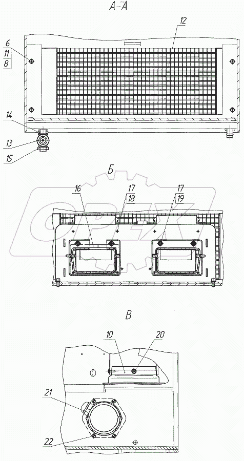  Установка воздушных каналов и теплообменника
