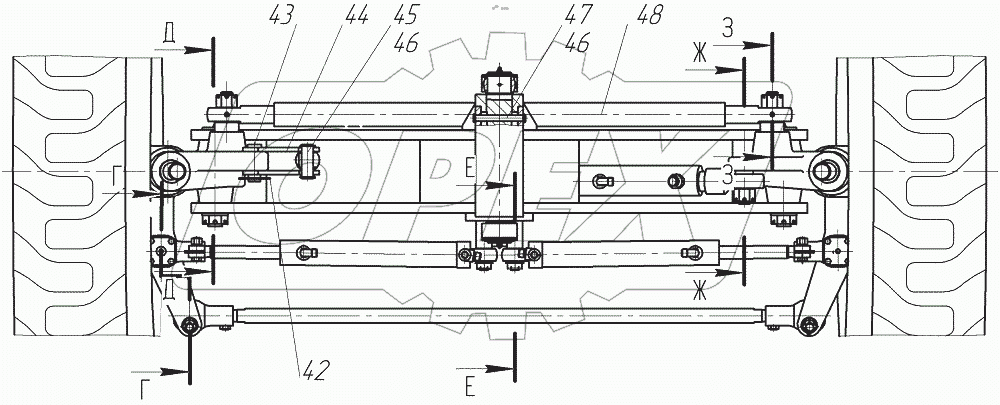  Мост передний