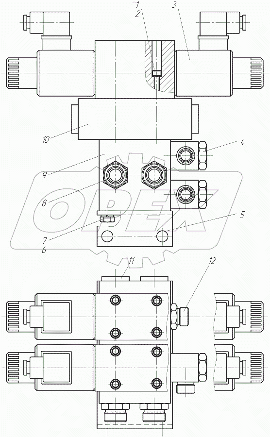  Блок гидрораспределителей