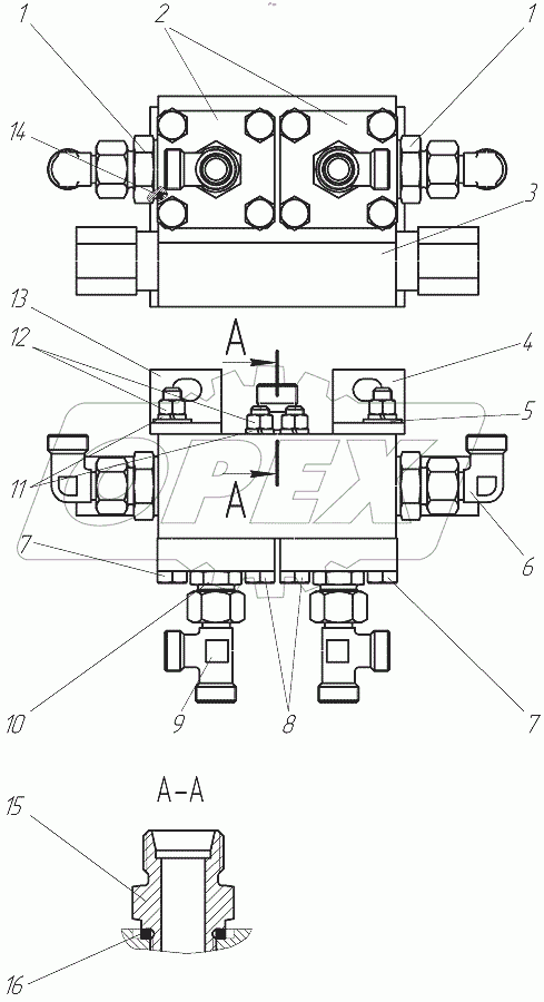  Блок клапанов