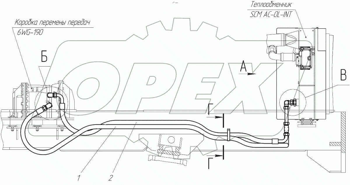 Гидросистема КПП
