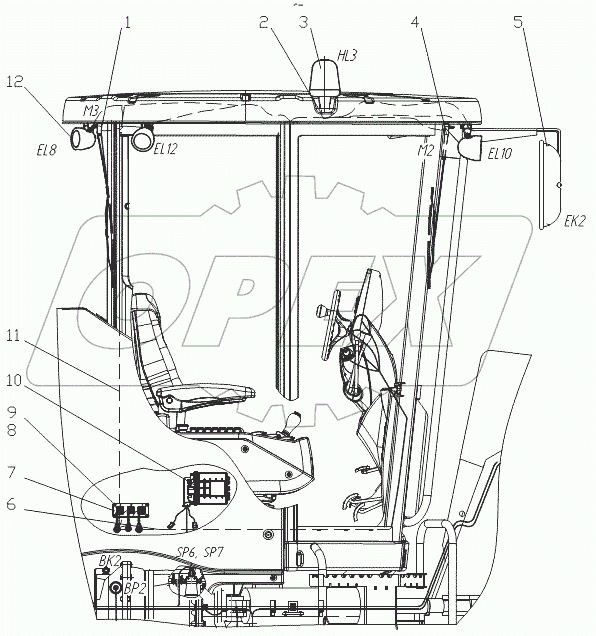  Электрооборудование кабины