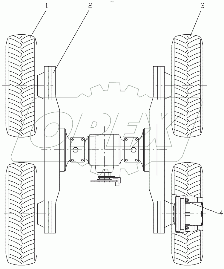  Тележка задняя