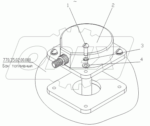  Установка топливного датчика