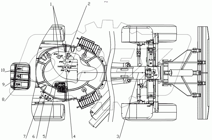  Электрооборудование переднего моста